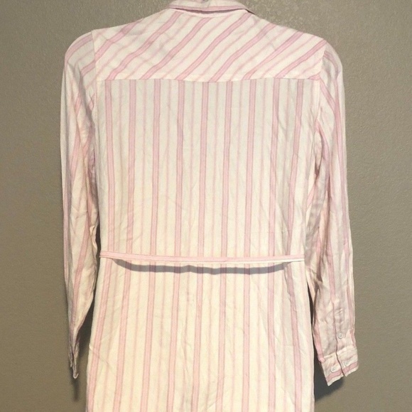 Melissa McCarthy Seven7 Women's Pink Striped Button Up Tunic Top 0X/XXL - Picture 10 of 16
